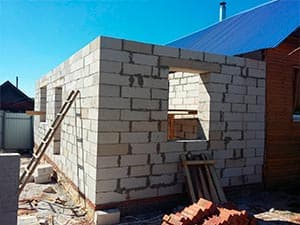 Веранда из блоков или кирпича